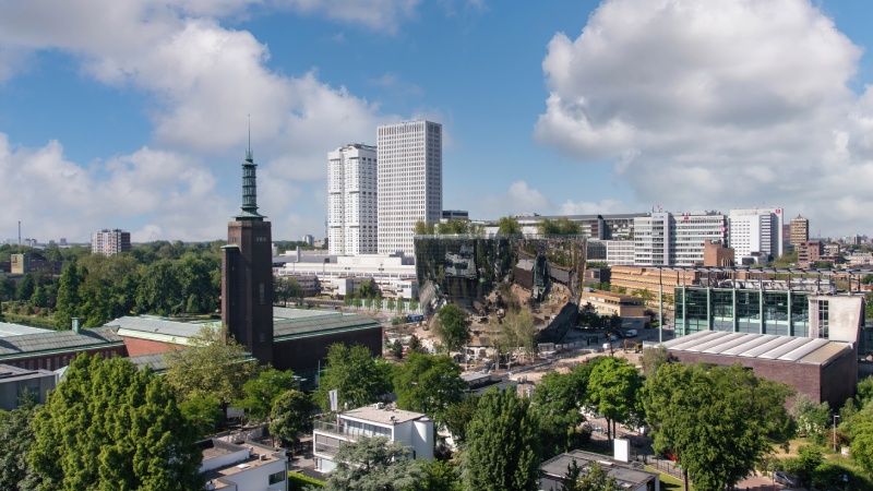 Een impressie van de skyline van Rotterdam